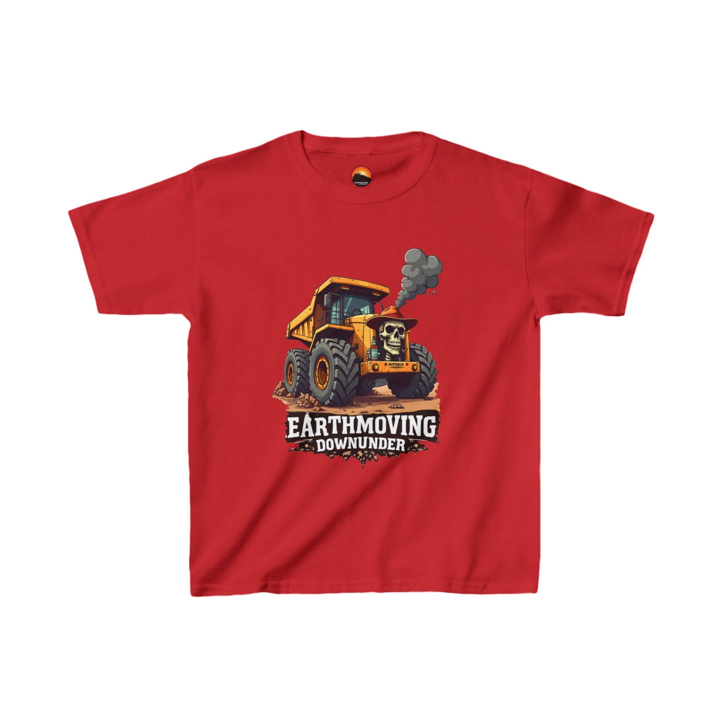 💀🚧 Tough Little Earthmover T-Shirt  - Skull Truck Edition 🚜