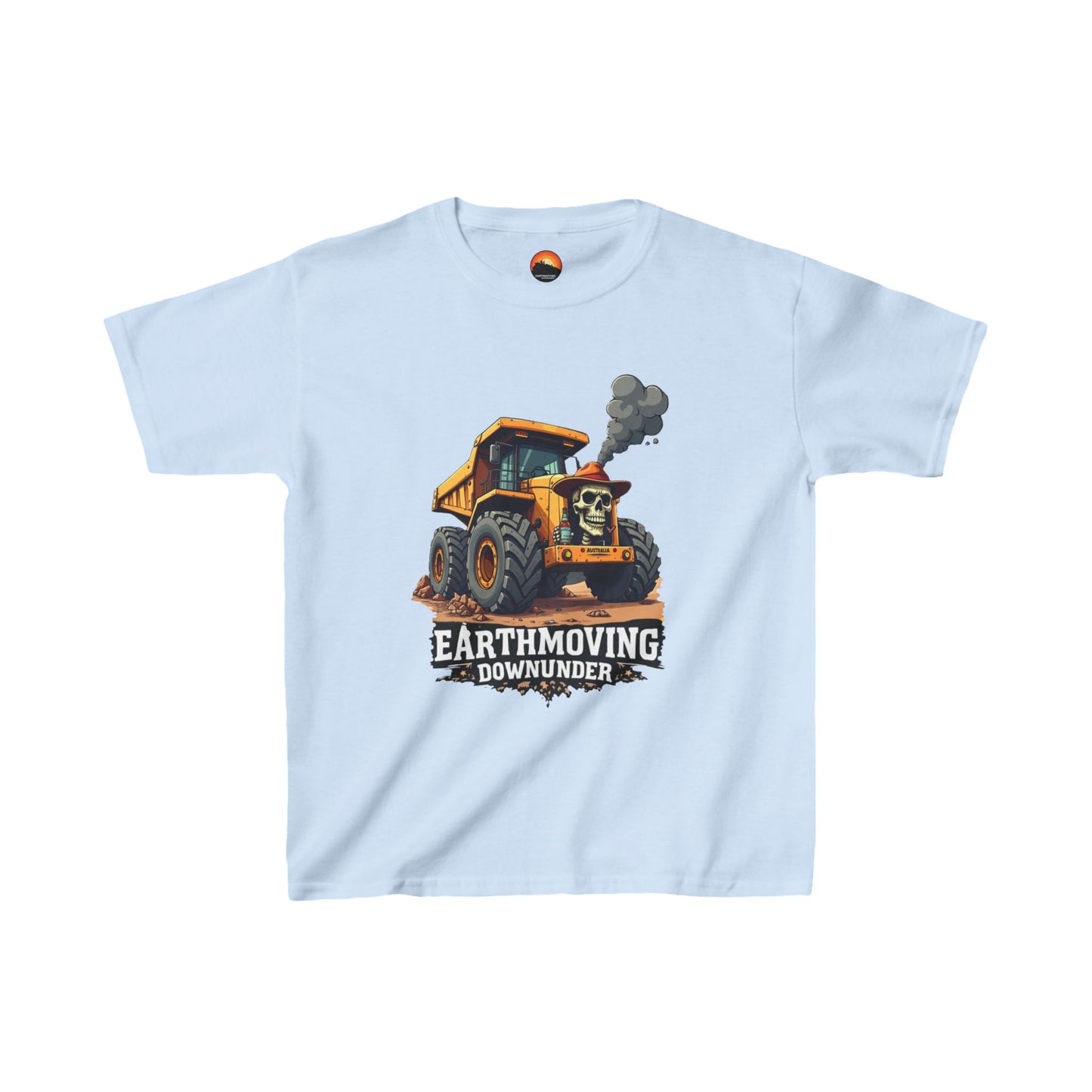 💀🚧 Tough Little Earthmover T-Shirt  - Skull Truck Edition 🚜