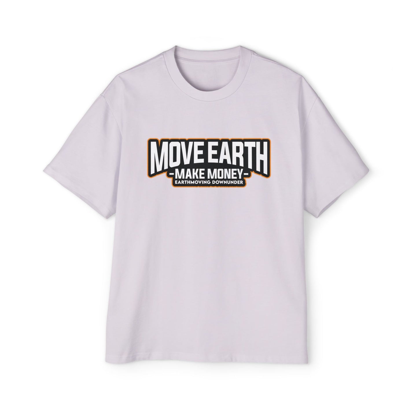 💪 Oversized Tee – "Move Earth, Make Money" 🌍💵