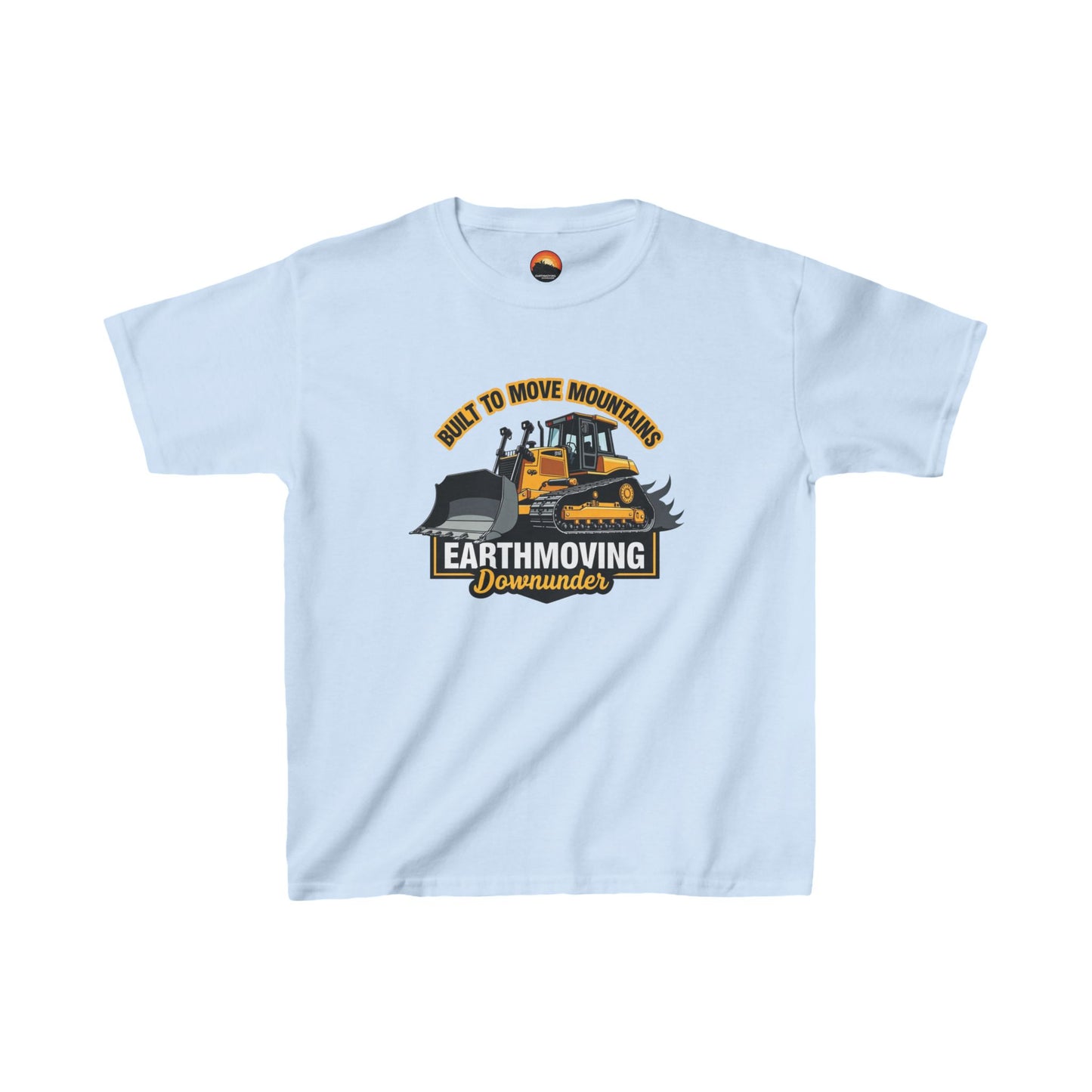 "Built to Move Mountains" Kids' Bulldozer T-Shirt