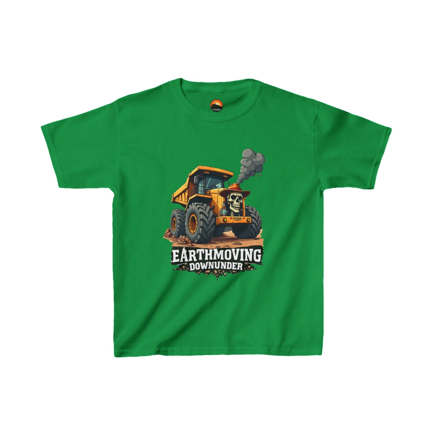 💀🚧 Tough Little Earthmover T-Shirt  - Skull Truck Edition 🚜