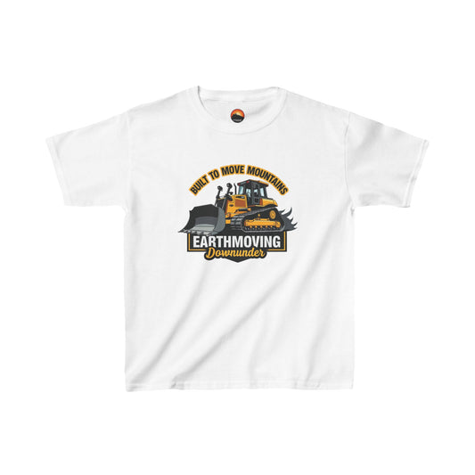 "Built to Move Mountains" Kids' Bulldozer T-Shirt