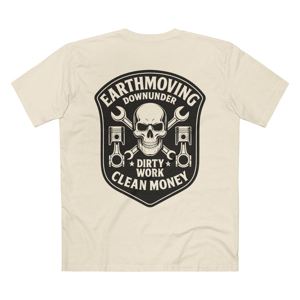 "Dirty Work Clean Money" Heavy Diesel Crew T-Shirt – Earthmoving Downunder