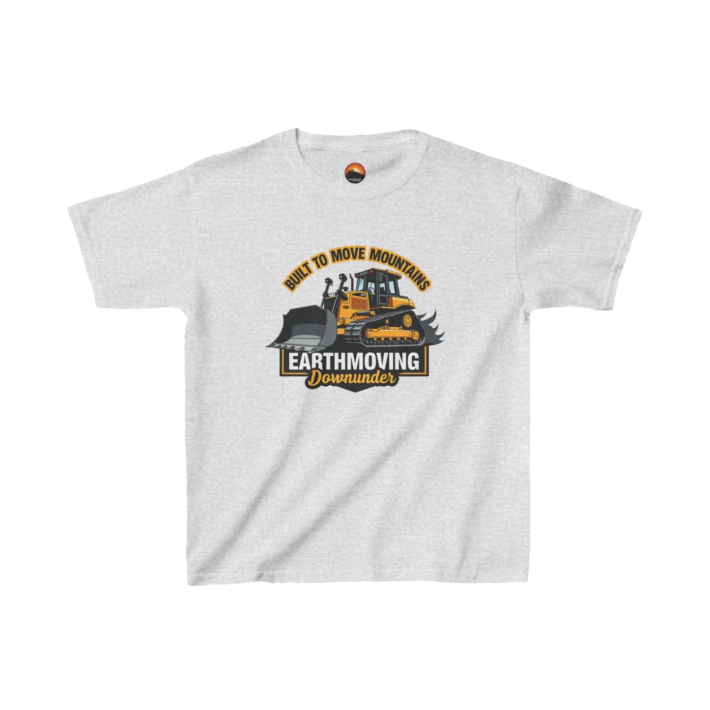 "Built to Move Mountains" Kids' Bulldozer T-Shirt