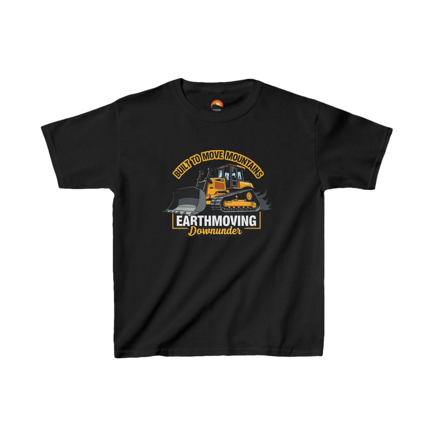 "Built to Move Mountains" Kids' Bulldozer T-Shirt