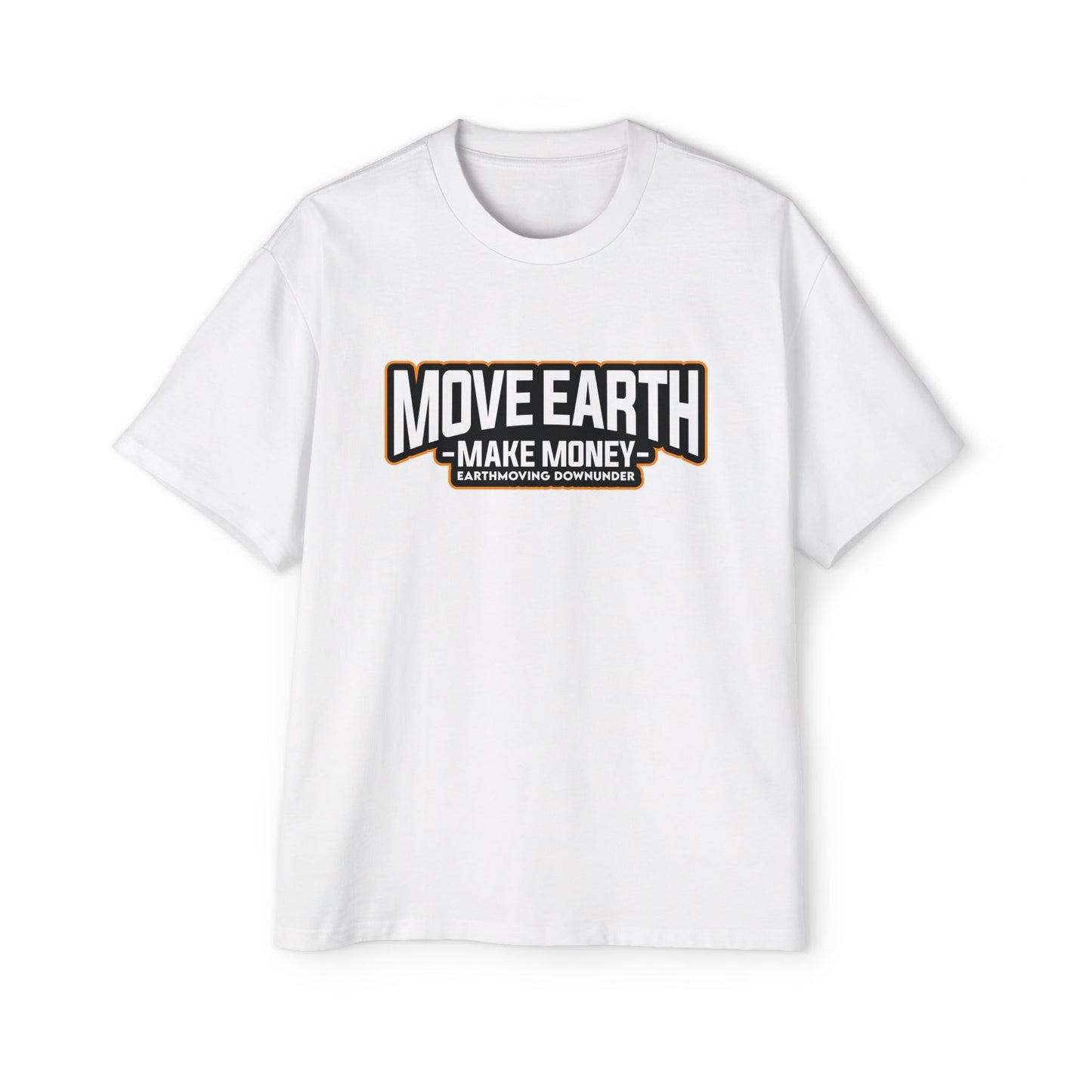 💪 Oversized Tee – "Move Earth, Make Money" 🌍💵