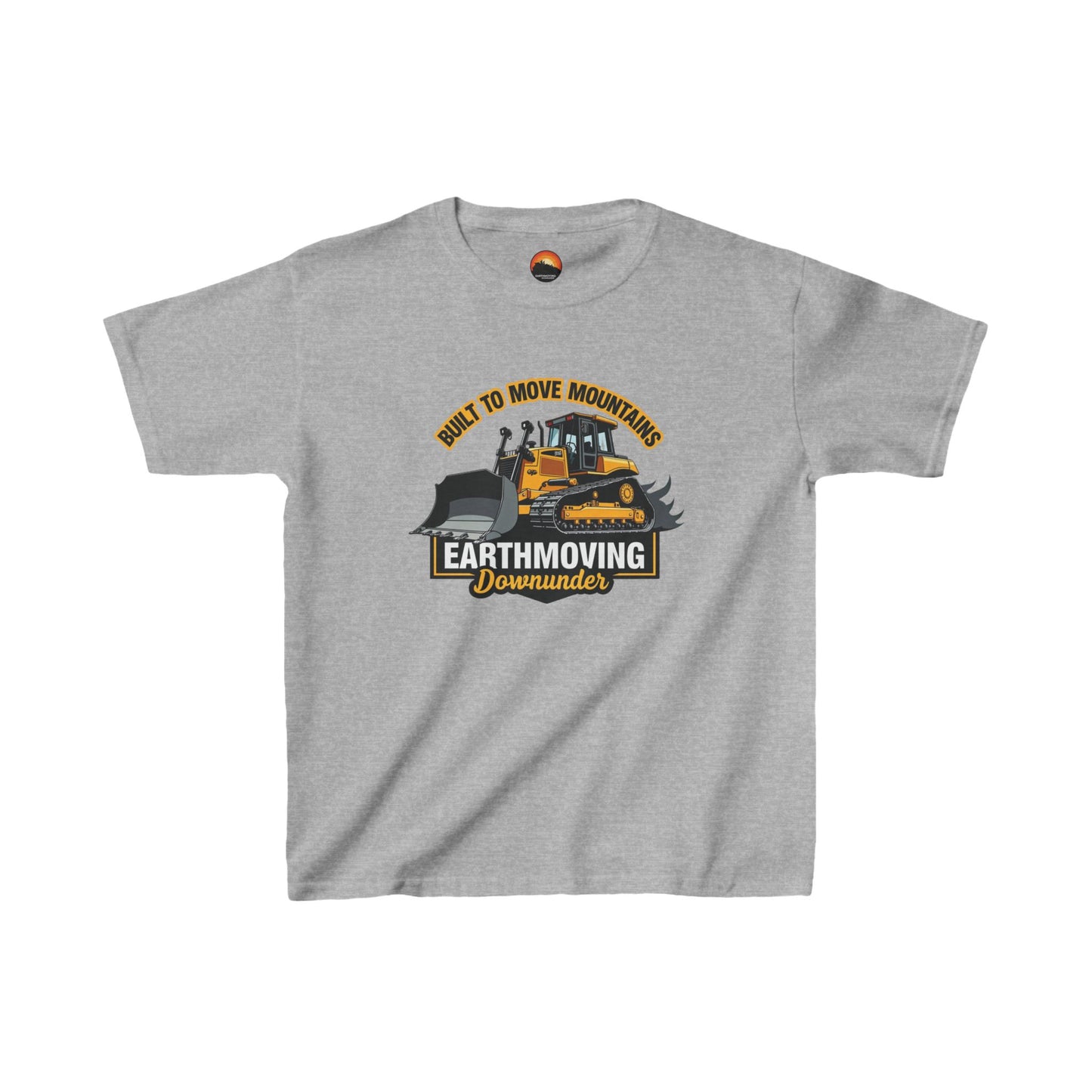 "Built to Move Mountains" Kids' Bulldozer T-Shirt