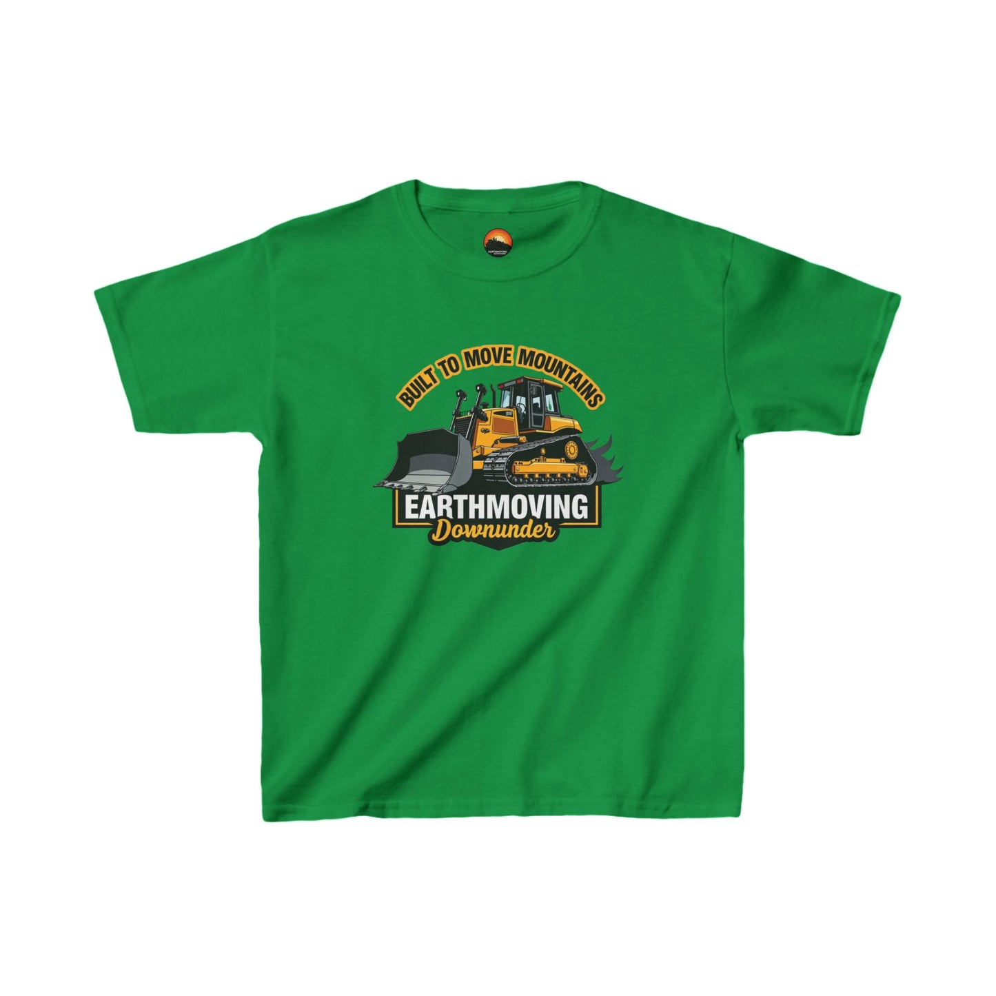 "Built to Move Mountains" Kids' Bulldozer T-Shirt