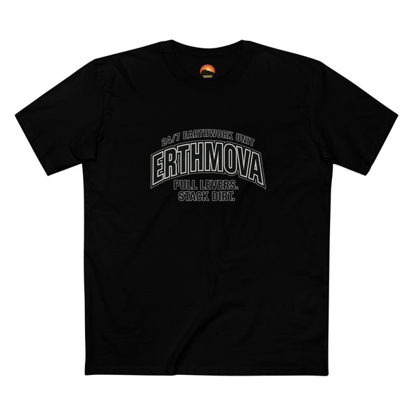 ERTHMOVA 24/7 Earthwork Unit T-shirt  – Premium Heavy Equipment Operator Apparel