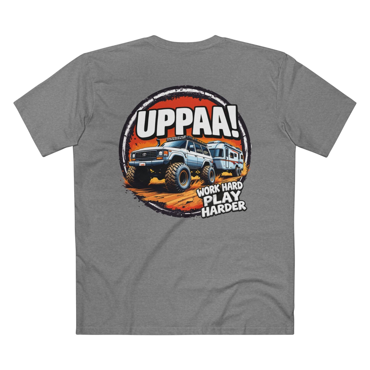 "Work Hard, Play Harder – UPPAA! Toyota Adventure T-Shirt"