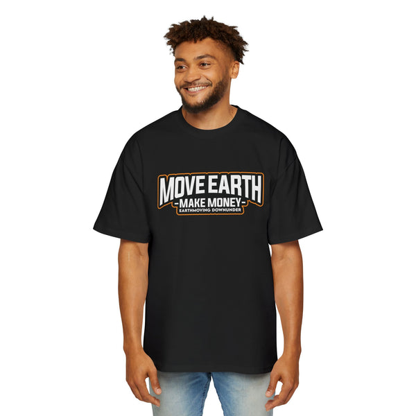 "Move Earth, Make Money" Oversized T-Shirt – Heavy Equipment Lifestyle Apparel