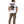 A man is shown from behind wearing a white graphic t-shirt, brown cargo pants, and a black baseball cap. The t-shirt features a large back graphic with the words 'EARTHQUAKE' and 'DOWNTUNDER' in red, along with a detailed illustration of a truck and a blue helmet.