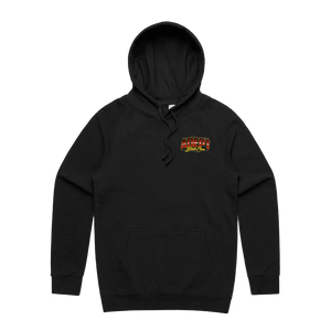 Black front flat lay