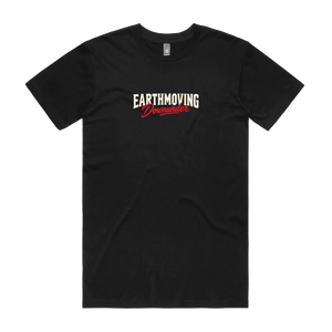 EMDU Classic Tee — Premium Fit, Black — front logo
