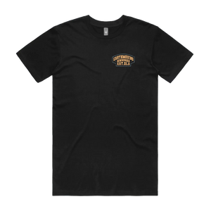 Black front flat lay