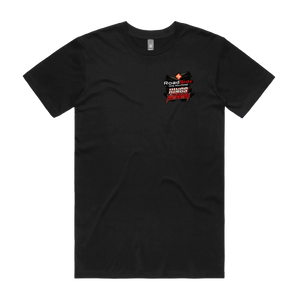 Black front flat lay