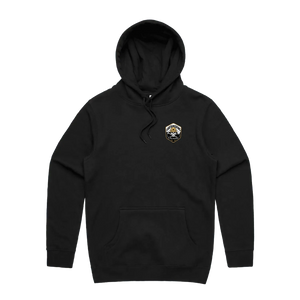 Black front flat lay