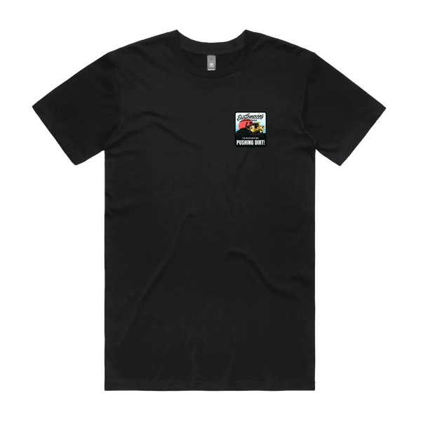 Black front flat lay