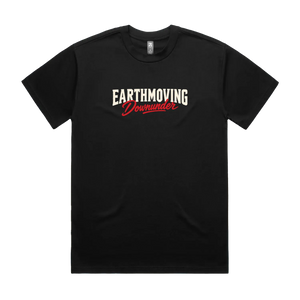 EMDU Classic Tee — Oversize Fit, Black — front logo