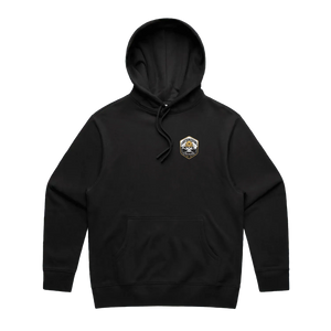 Black front flat lay