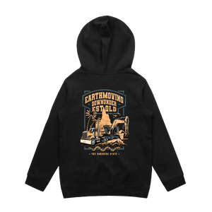 EDMU Heritage Kids Hoodie EST. QLD | Australian Earthmoving Apparel