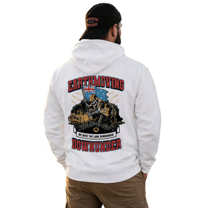 We Built The Land Downunder Aussie Pride Hoodie | Premium Australian Earthmoving Hoodie