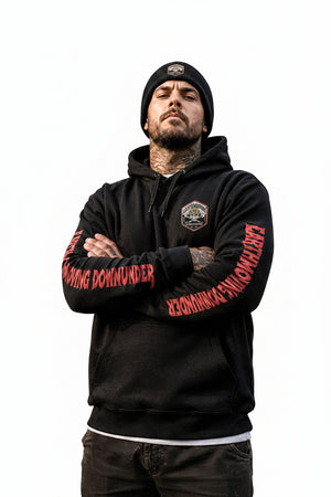 Support Your Local Earthmover ALL BLACK Heavy Oversized Hoodie VIP EDITION