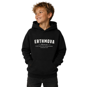 ERTHMOVA Kids Black Hoodie — Earthmoving Downunder