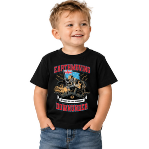 We Built The Land Downunder Toddler T-Shirt | Earthmoving Downunder