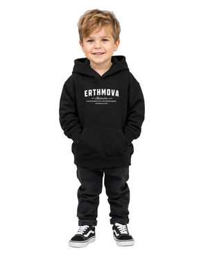 ERTHMOVA Kids Black Hoodie — Earthmoving Downunder