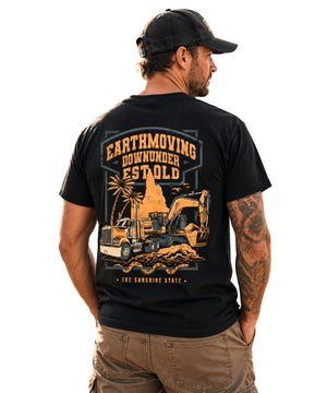 EDMU Heritage T-Shirt EST QLD | Premium Australian Earthmoving Apparel