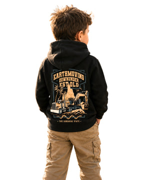 EDMU Heritage Kids Hoodie EST. QLD | Australian Earthmoving Apparel