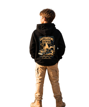 EDMU Heritage Kids Hoodie EST. QLD | Australian Earthmoving Apparel