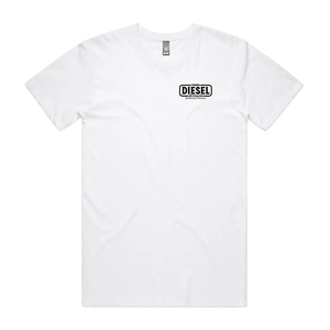 White front flat lay