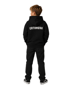 ERTHMOVA Kids Black Hoodie — Earthmoving Downunder