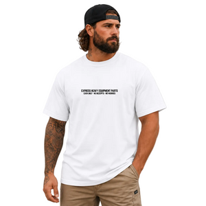 EXPRESS HEAVY EQUIPMENT PARTS -  OVERSIZED FADED HEAVY T-SHIRT