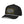 Black Heavy Iron embroidered SnapBack, left-front view showing the curved peak and white rope.