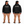 ERTHMOVA Oversize Hoodie in black — front and back model mockup