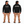 ERTHMOVA Premium Hoodie in black — front and back model mockup