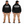 Express Heavy Equipment Parts Oversize Hoodie in black — front and back model mockup