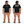 Express Heavy Equipment Parts Tee — Premium Fit Black, front and back model mockup
