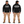 Express Heavy Equipment Parts Premium Hoodie in black — front and back model mockup
