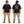 Heavy Machinery Dept. Tee — Oversize Fit Black, front and back model mockup