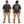 Heavy Machinery Dept. Tee — Oversize Fit Faded Black, front and back model mockup