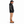 Heavy Machinery Dept. Oversize Hoodie in black — left sleeve side-profile model mockup, hands in pocket