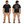 Heavy Machinery Dept. Tee — Premium Fit Black, front and back model mockup