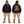 EMDU Heritage EST QLD Oversize Hoodie in black — front and back model mockup