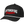 Earthmoving Downunder black Richardson rope cap, left-front view with white rope and white and red embroidery. Transparent background.