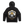 EMDU Skull Logo Oversize Hoodie in black — back Skull Worker artwork