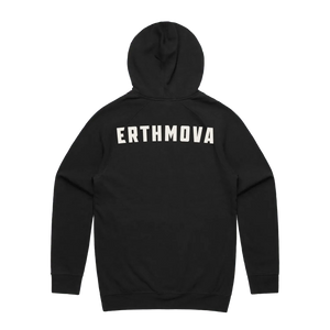 ERTHMOVA Hoodie — AS Colour 5101, black, back; original Printbar stock image